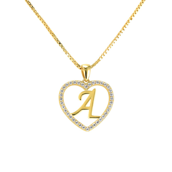 Gold Letter A Necklace