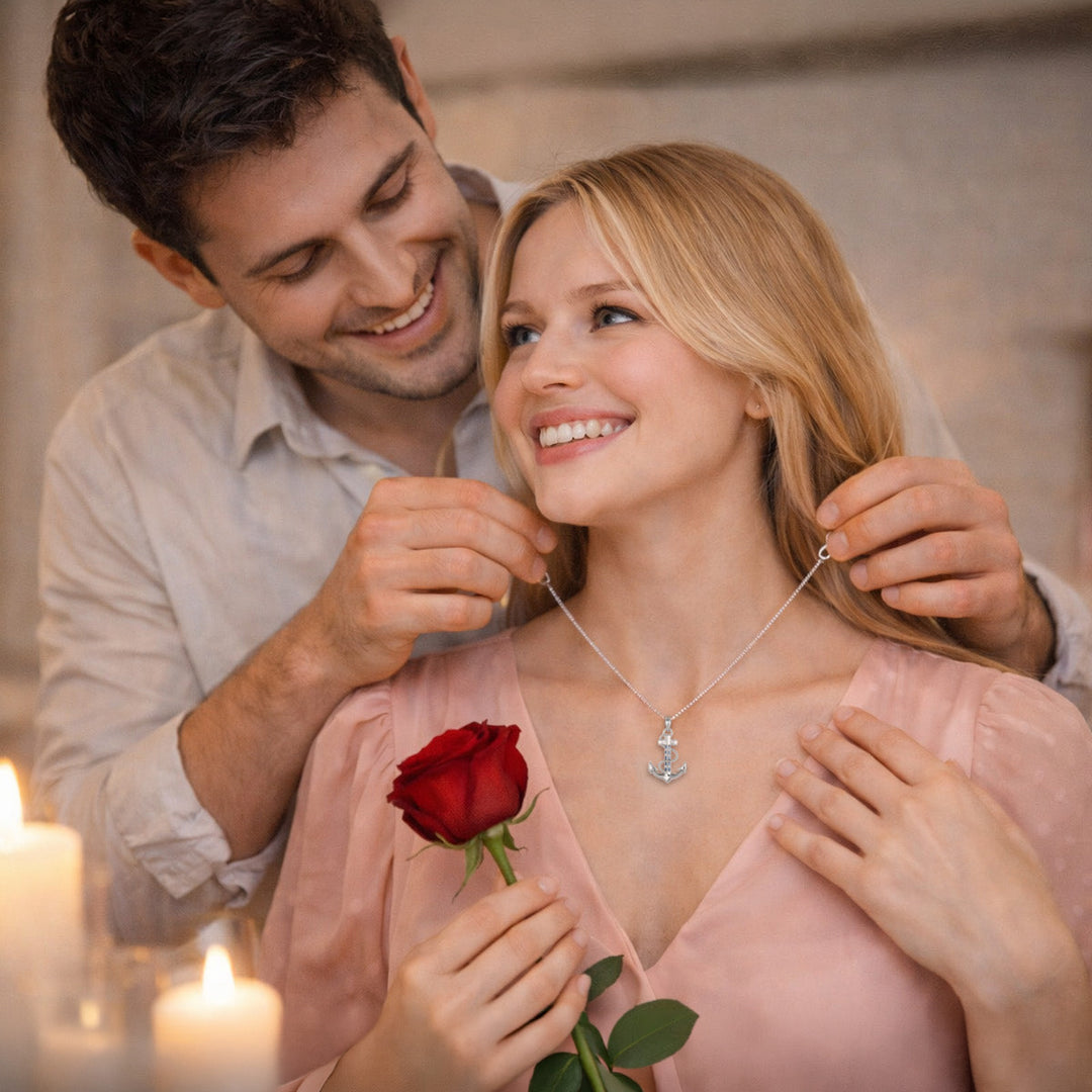 Halskette Anker Silber PAVELS