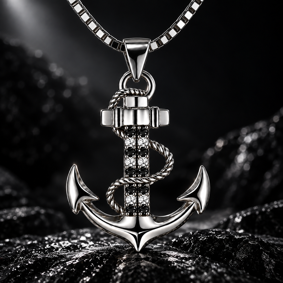 Halskette Anker Black Edition