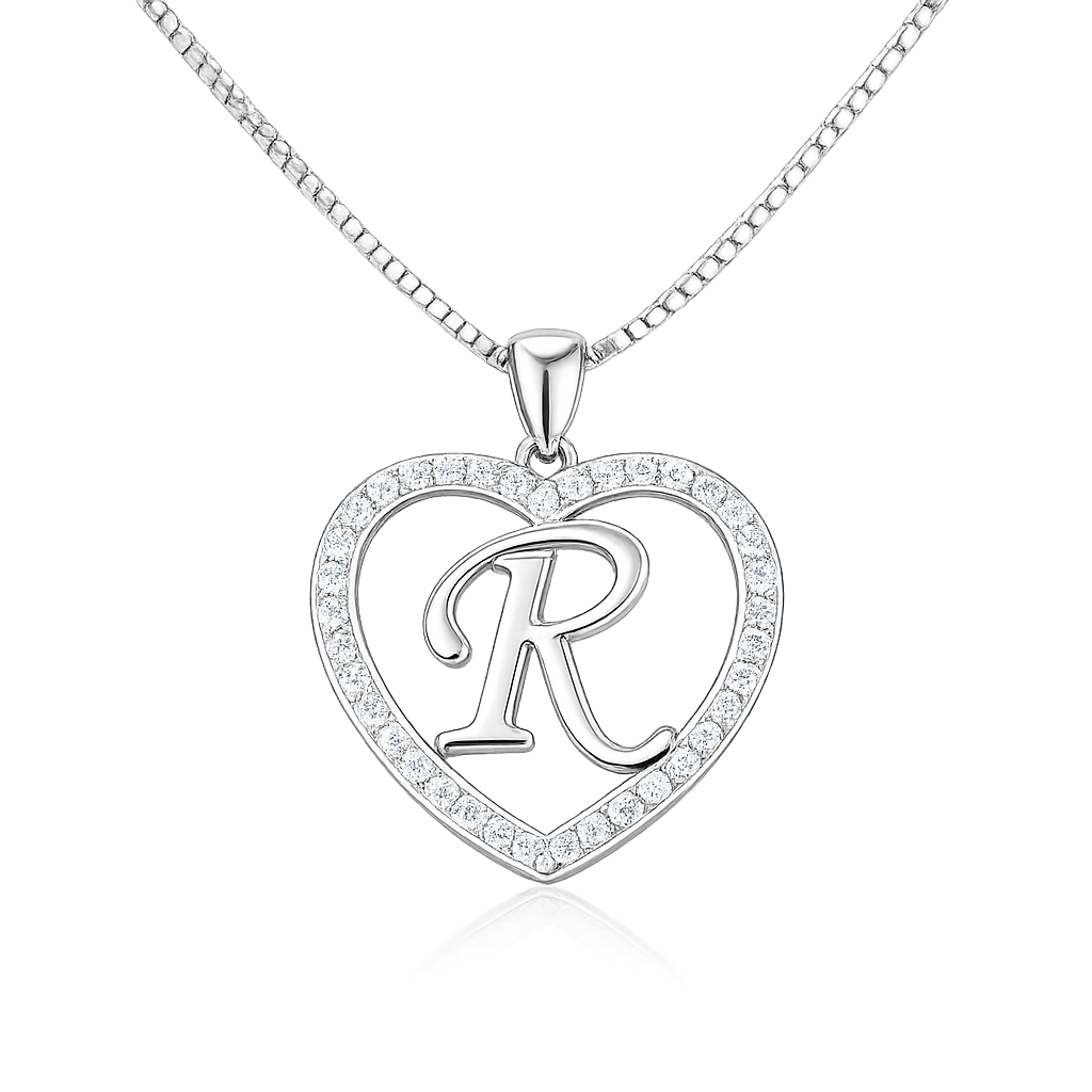 Halskette Buchstabe Silber PAVELS