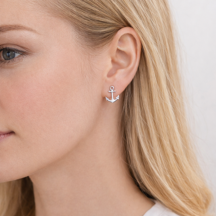 Ohrstecker Anker Silber PAVELS