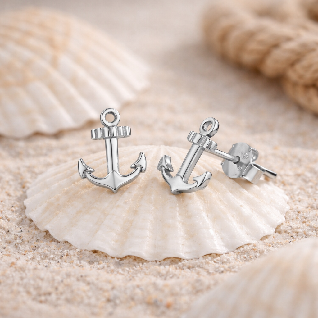 Ohrstecker Anker Silber PAVELS