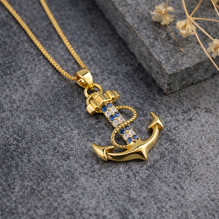 Halskette Anker Gold PAVELS