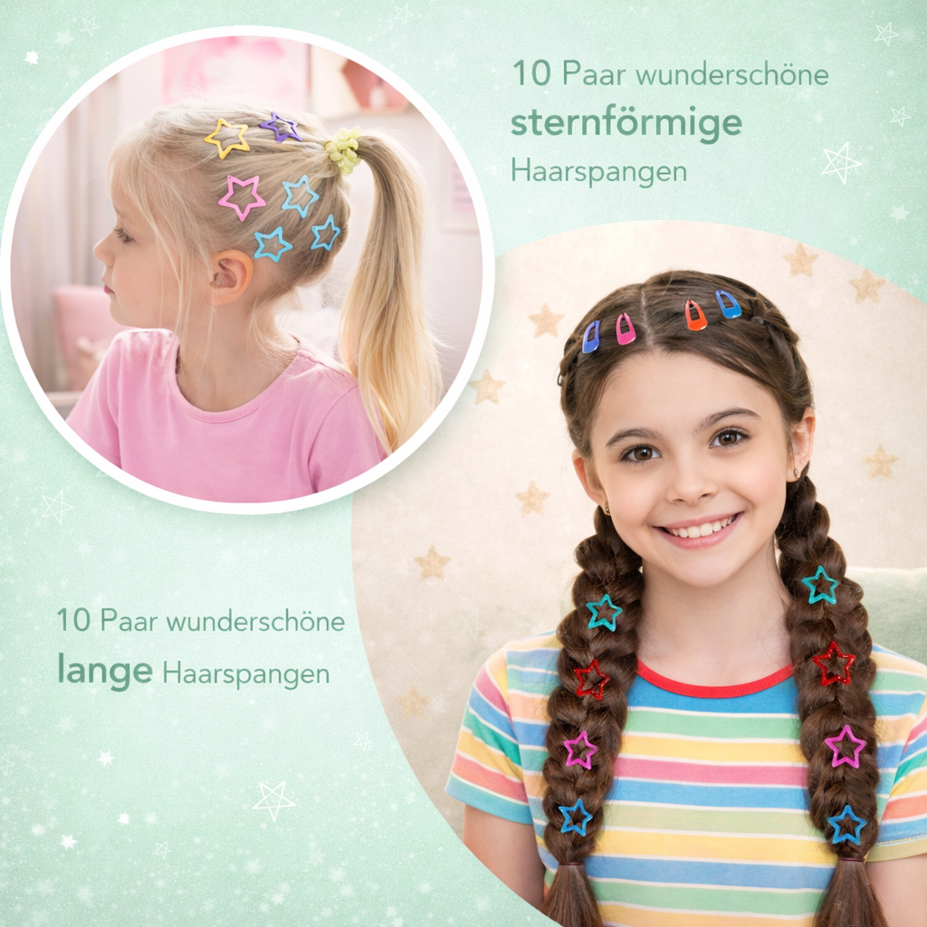 Geschenkset Haarspangen Glitzer PAVELS
