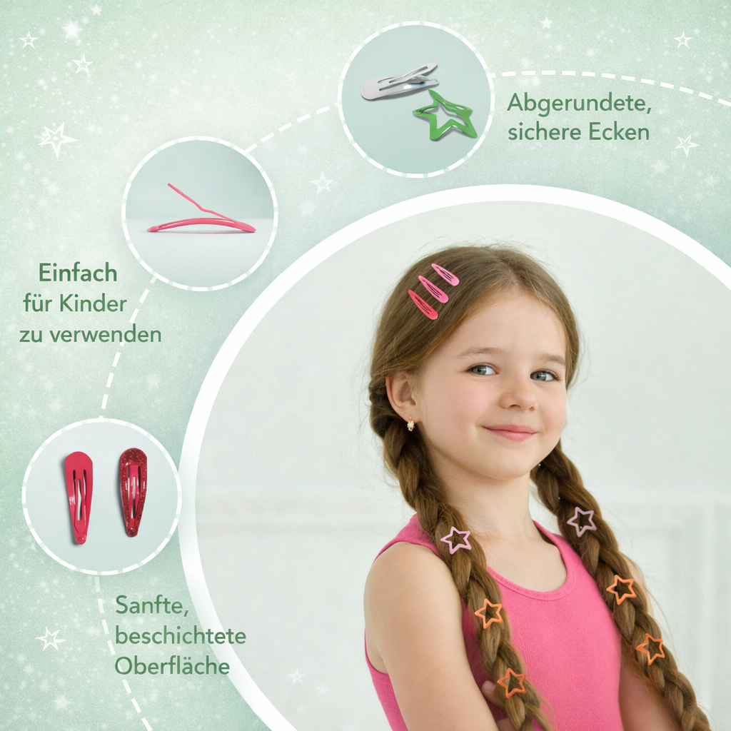 Geschenkset Haarspangen Glitzer PAVELS