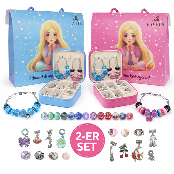 2er-Set Schmuckset zum Selberbasteln für Geschwister PAVELS