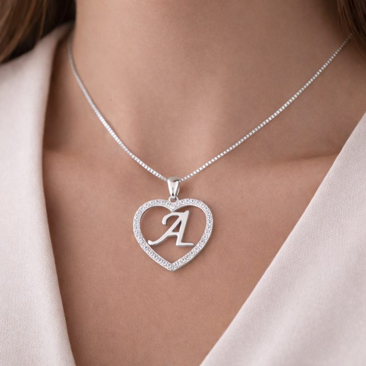 Halskette Buchstabe Silber PAVELS