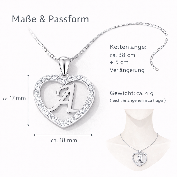 Halskette Buchstabe Silber PAVELS