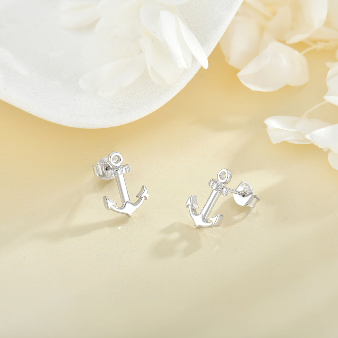 Ohrstecker Anker Silber PAVELS