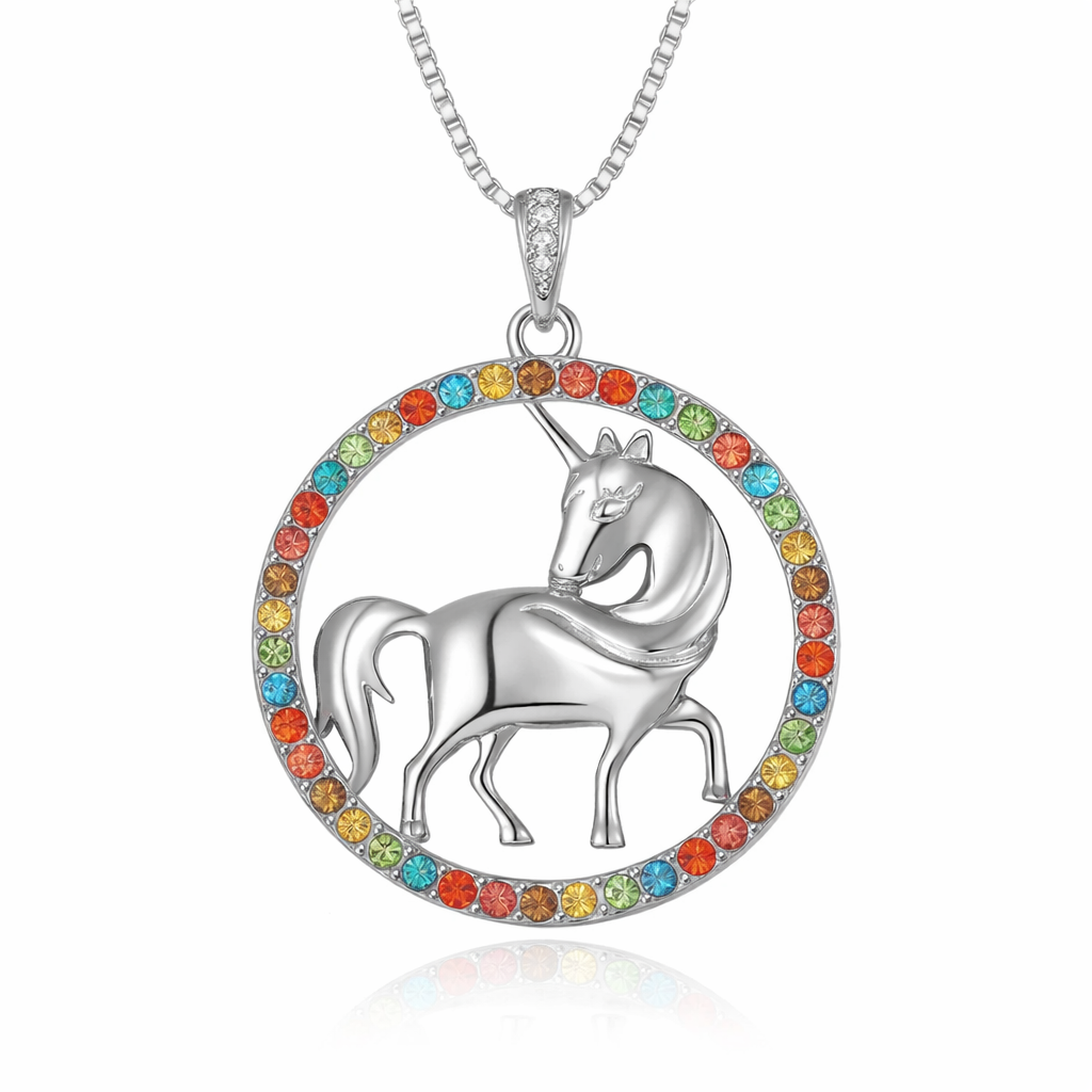 Halskette Einhorn bunt PAVELS