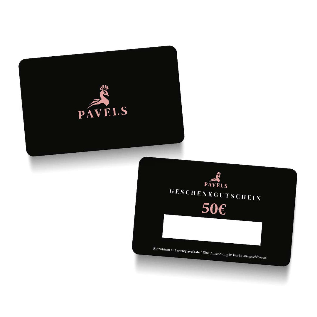 Gutscheinkarte 50 € PAVELS