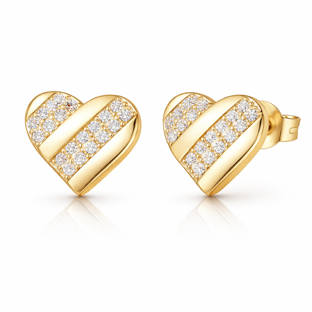Ohrstecker Heart Gold PAVELS