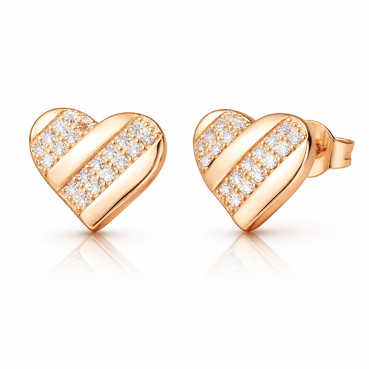 Ohrstecker Heart Roségold PAVELS
