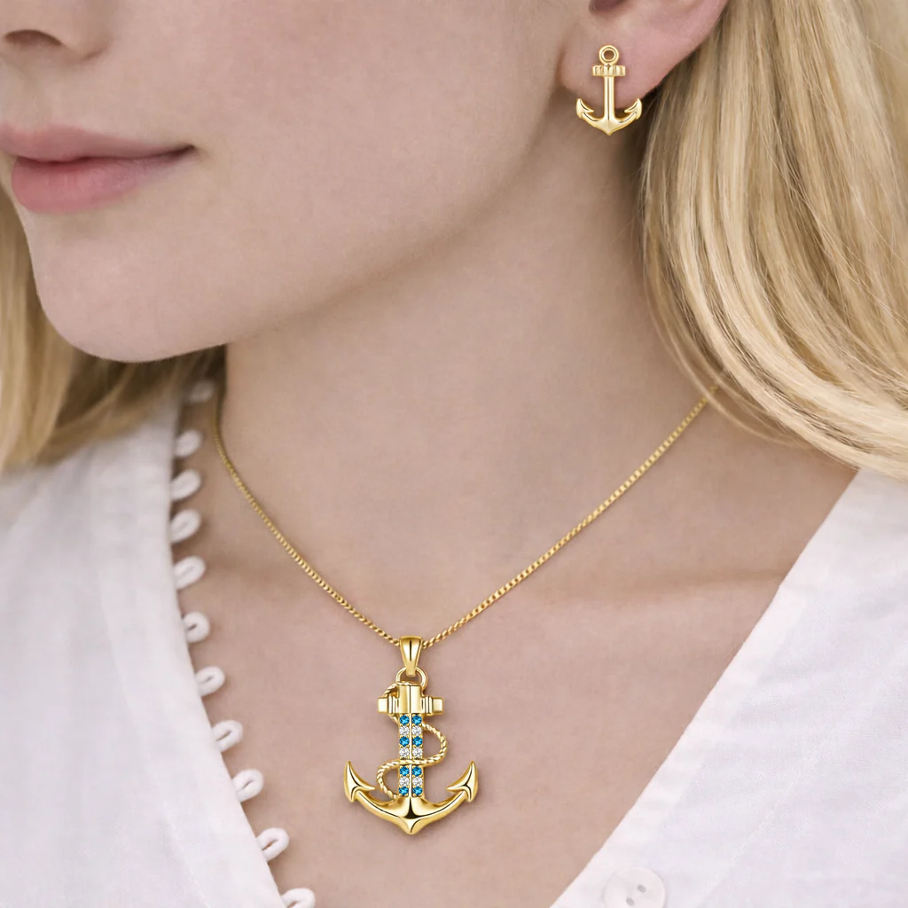 Schmuckset Anker Gold PAVELS