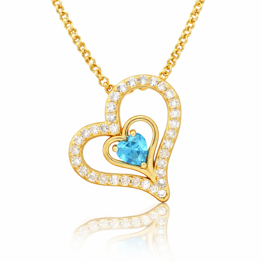 Halskette Lovely Blue Gold