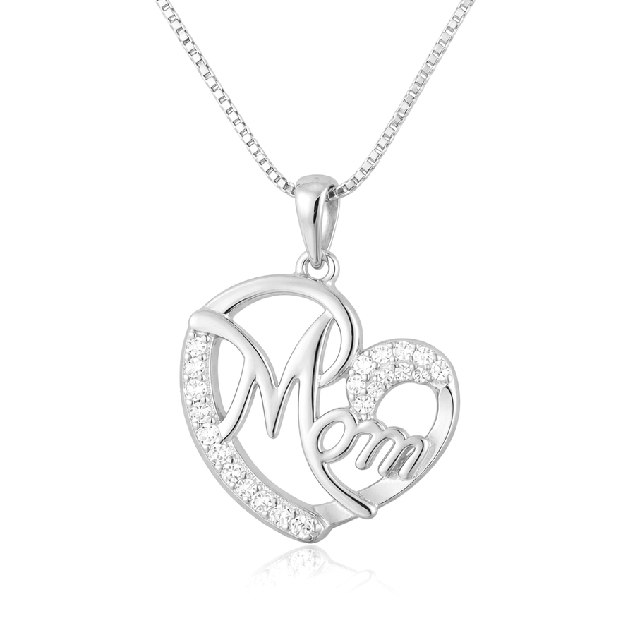 Halskette Lovely Mom Silber