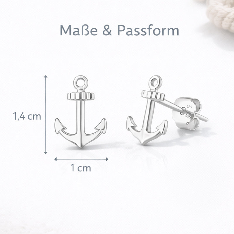 Ohrstecker Anker Silber PAVELS