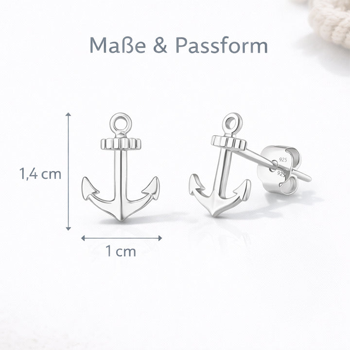 Ohrstecker Anker Silber PAVELS