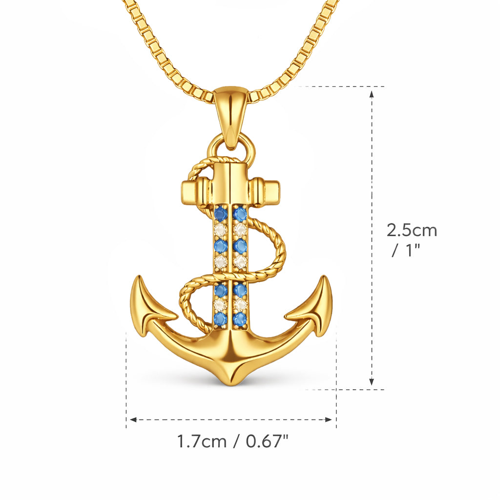 Halskette Anker Gold PAVELS