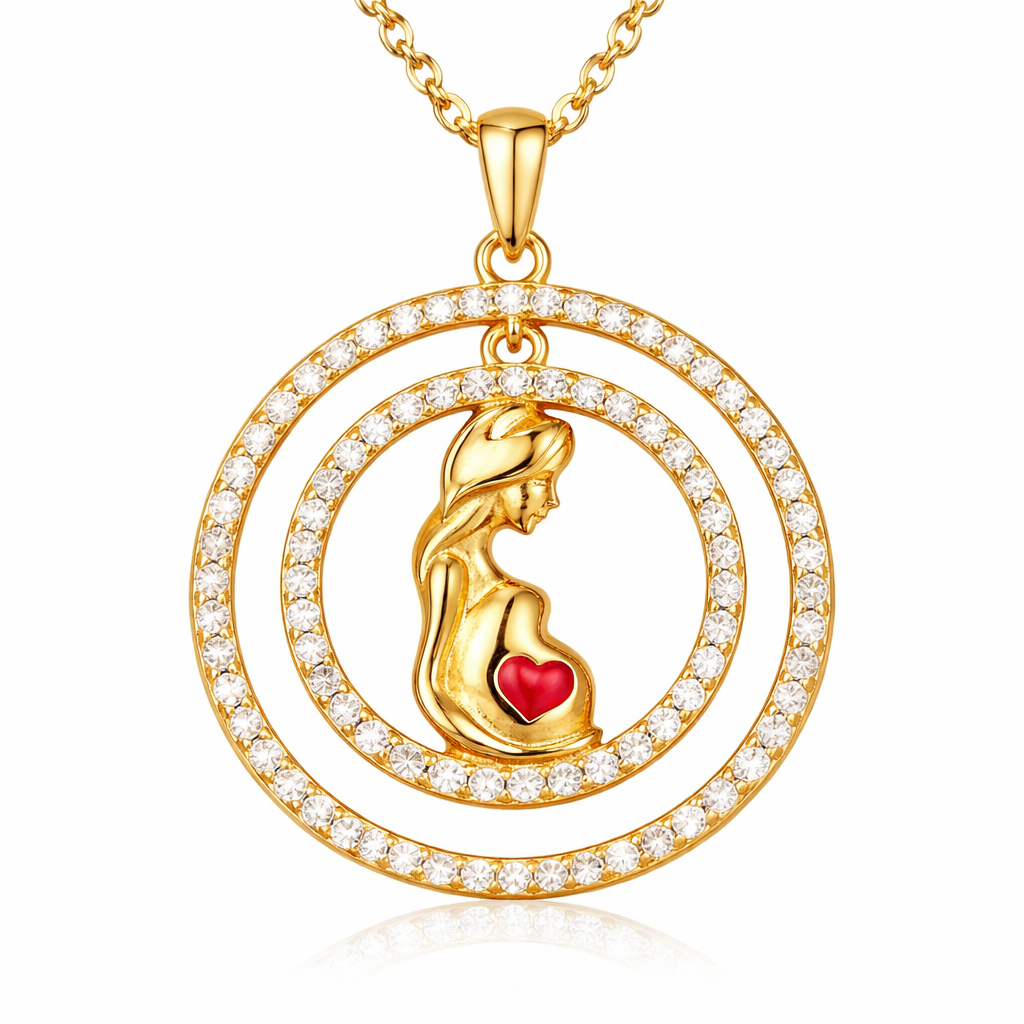 Halskette Mom Gold Rot PAVELS