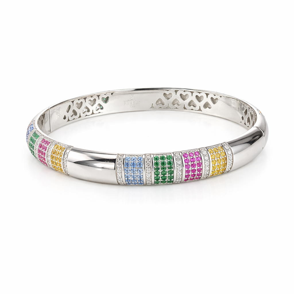 Armreifen Rainbow Silber PAVELS