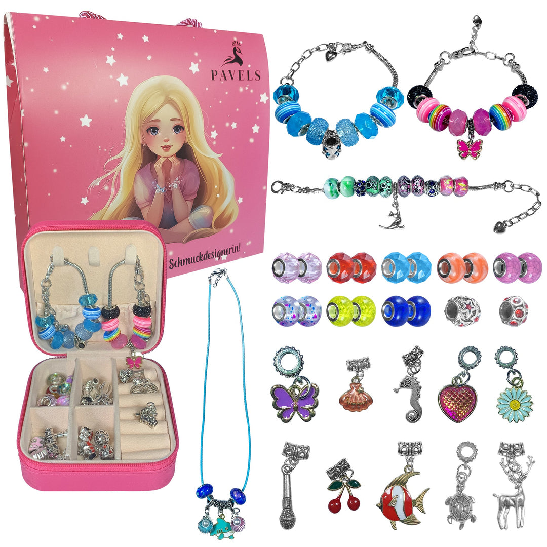Schmuckset zum selber basteln Pink PAVELS