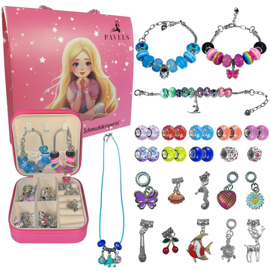 Schmuckset zum Selberbasteln Pink