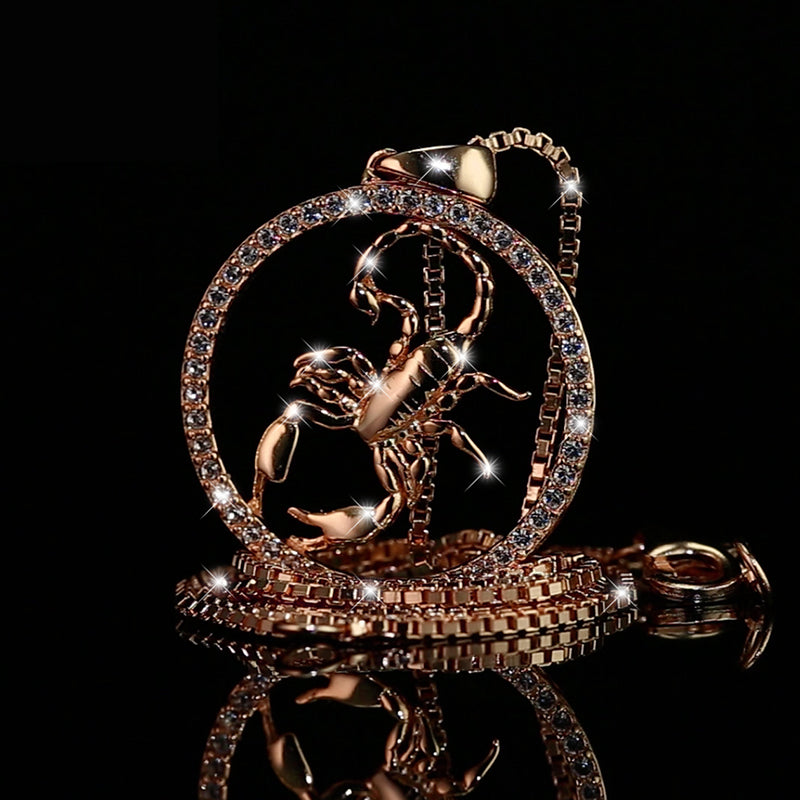 Halskette Skorpion Roségold Shine