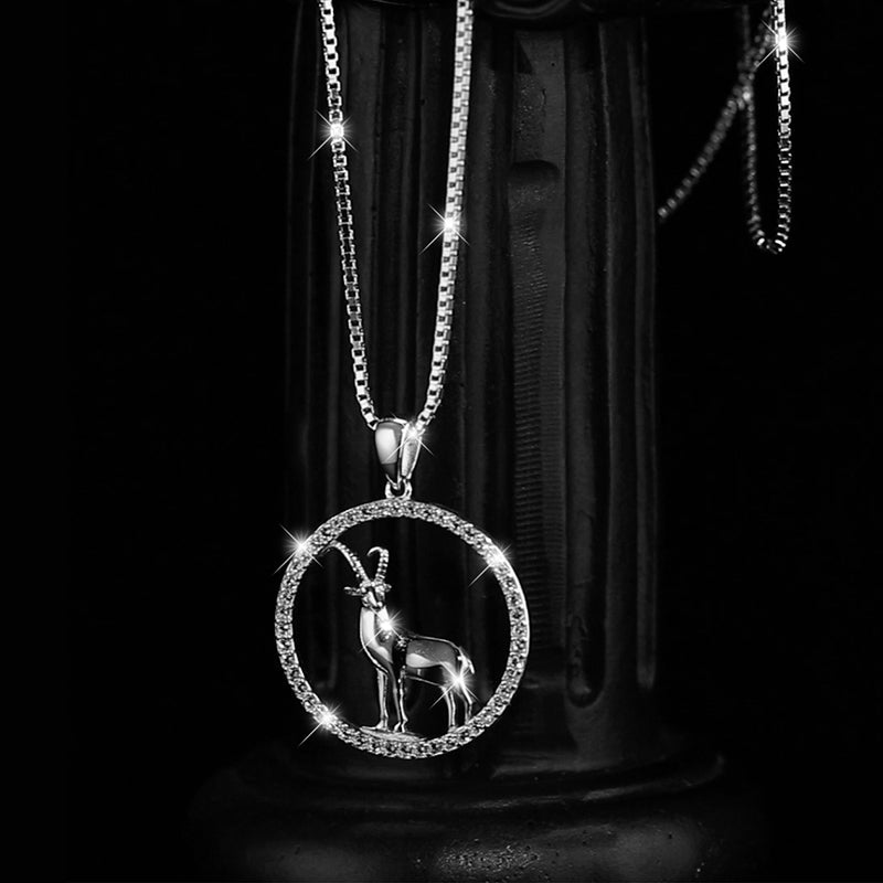 Halskette Steinbock Silber Shine PAVELS