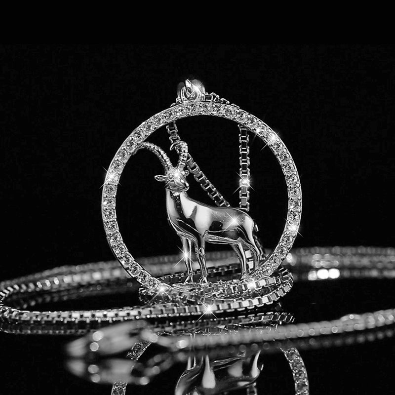 Halskette Steinbock Silber Shine PAVELS