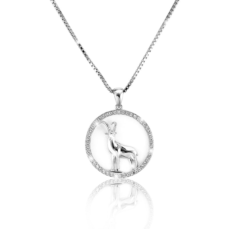 Halskette Steinbock Silber Shine PAVELS