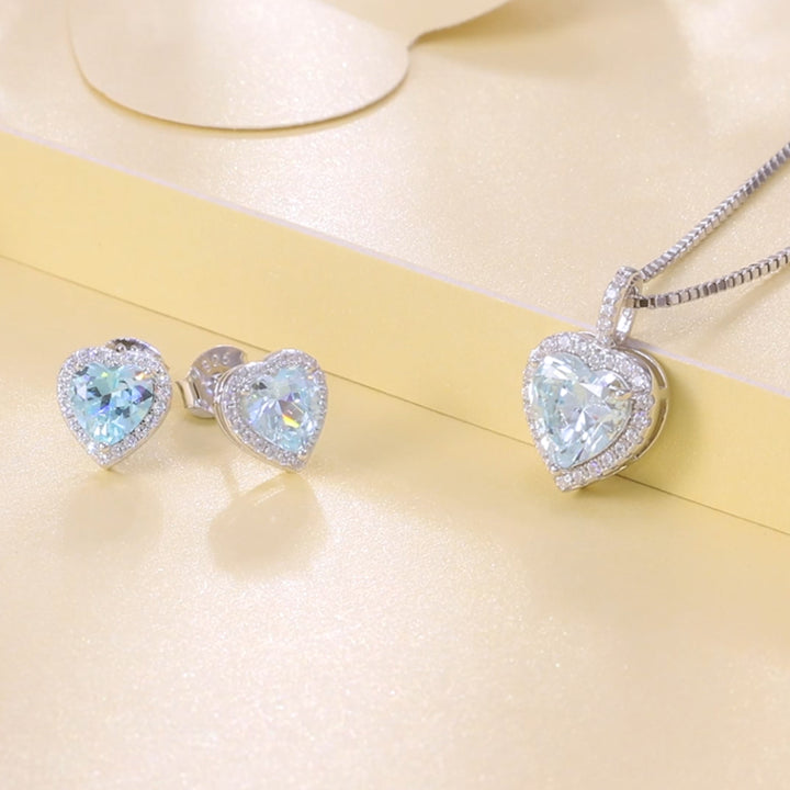 Schmuckset "Skyblue Heart"
