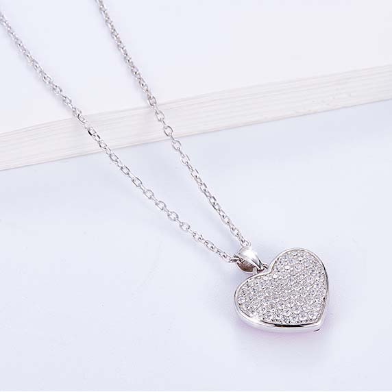 Schmuckset Herzenskristall Pink Silber PAVELS