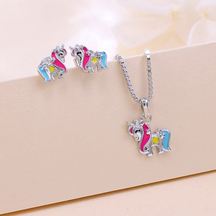 Kinder Schmuckset "Einhorn"