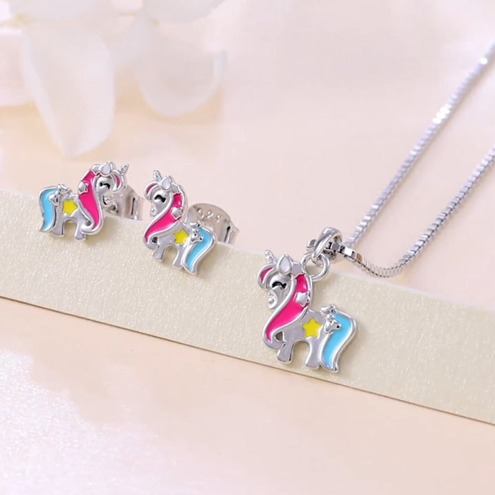 Kinder Schmuckset "Einhorn"
