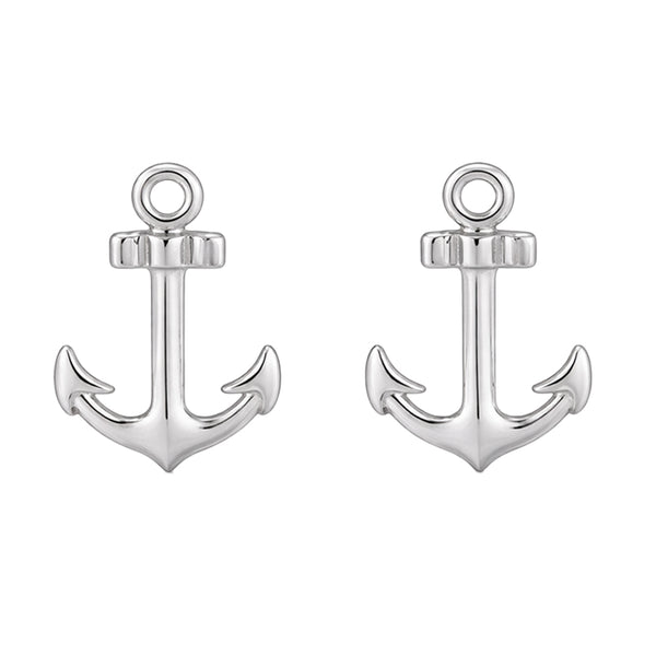 Ohrstecker Anker Silber