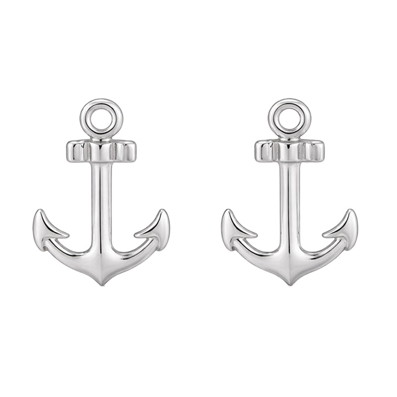 Ohrstecker Anker Silber