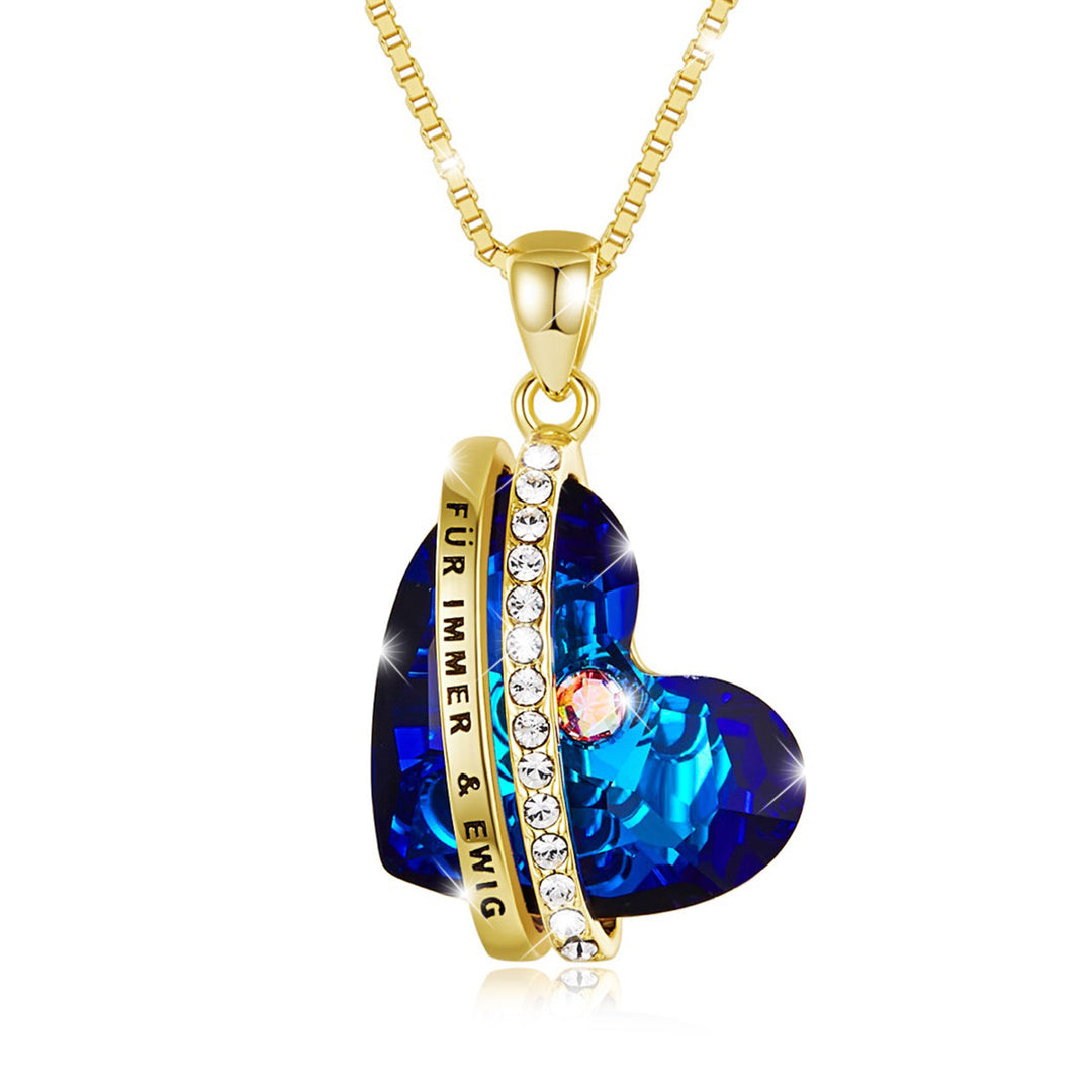 Halskette Immer & Ewig Blau Gold PAVELS