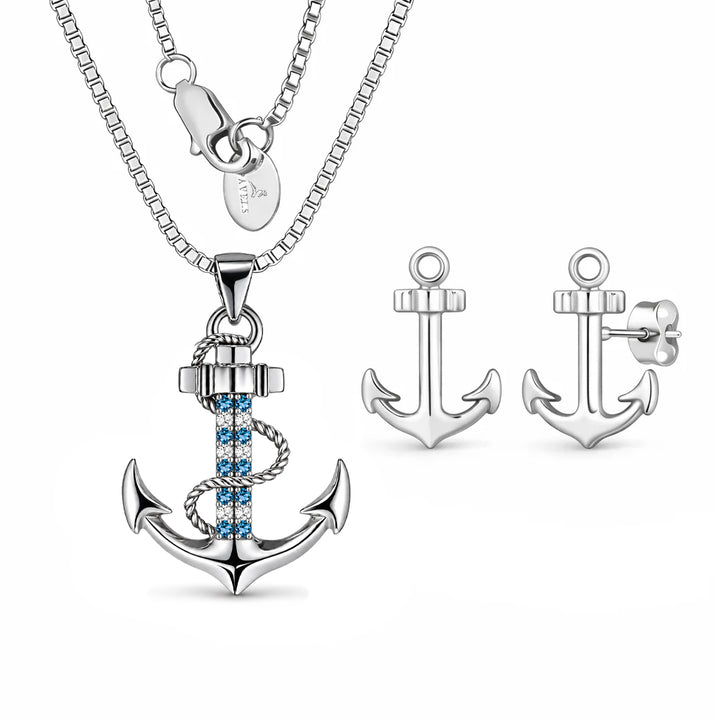 Schmuckset Anker Silber PAVELS