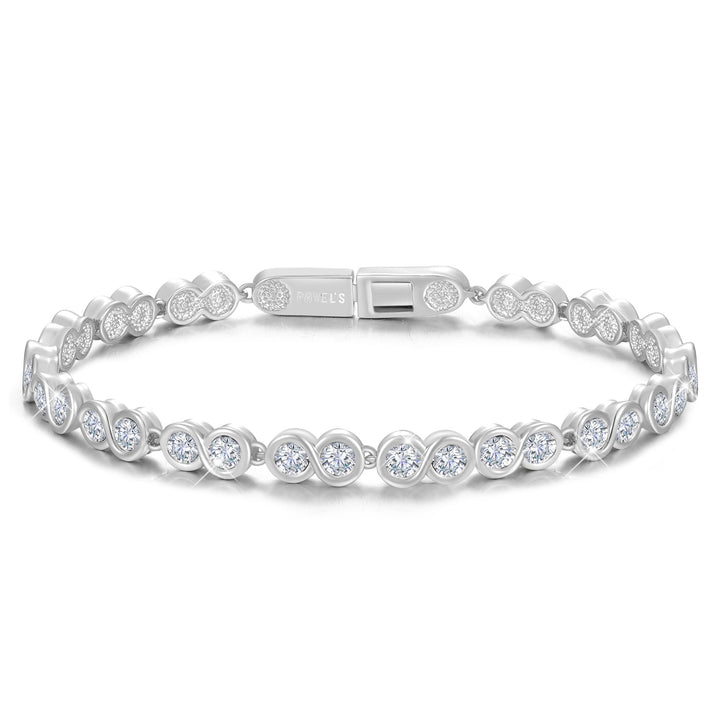 Hochwertiges Damenarmband Sienna aus 925er Sterlingsilber mit glitzernden 5A Zirkonia – stilvoller Armschmuck für besondere Anlässe und elegante Outfits.
