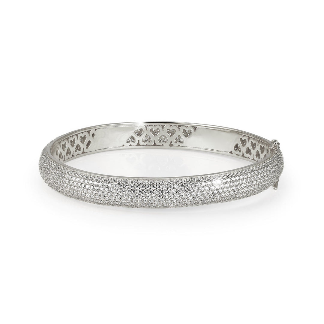 Eleganter Damen Armreif Shine Silber aus 925 Sterlingsilber mit funkelnden 5A Zirkonia – hochwertiger Schmuck für stilvolle Auftritte