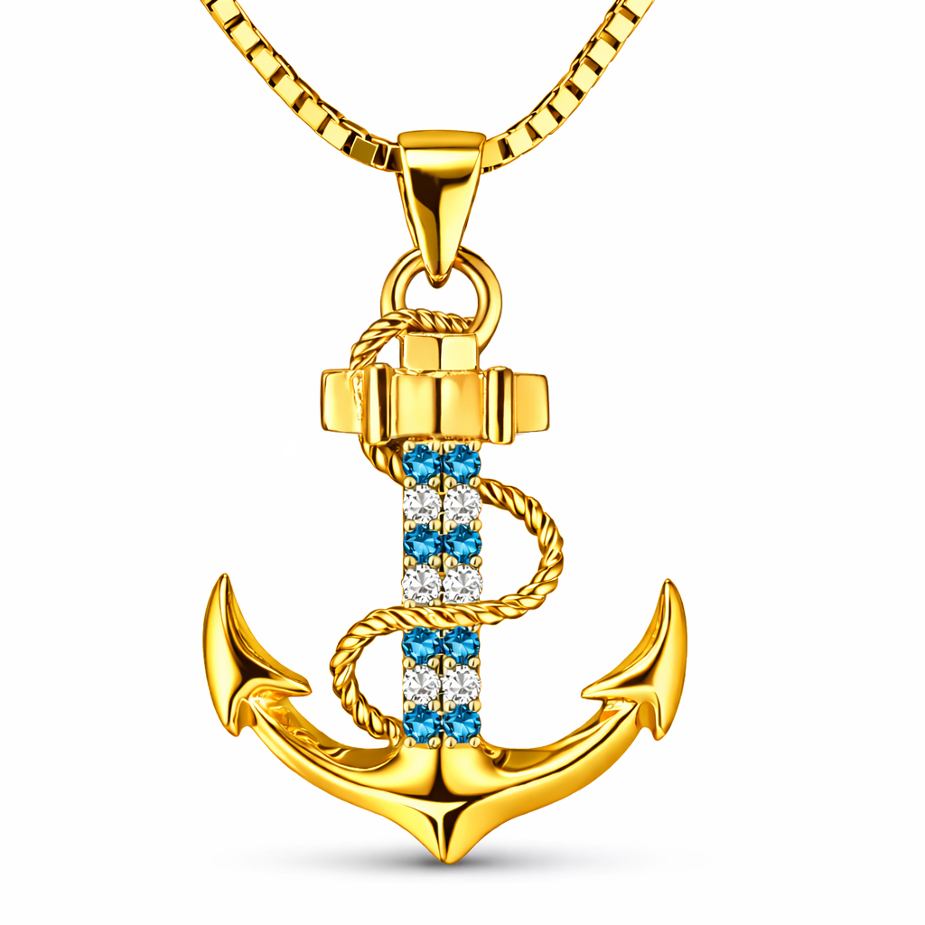 Halskette Anker Gold PAVELS