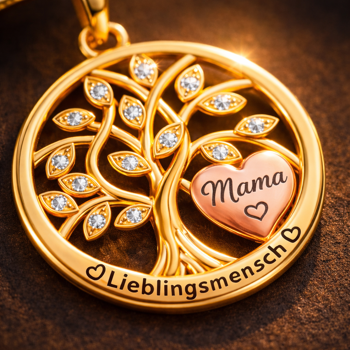 Halskette Baum des Lebens Gold – Mama Edition PAVELS