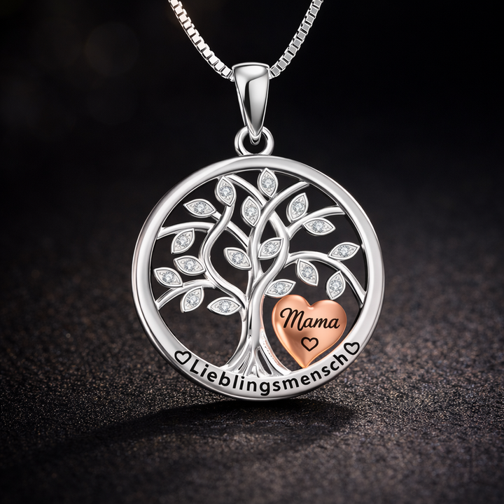 Halskette Baum des Lebens Silber – Mama Edition PAVELS