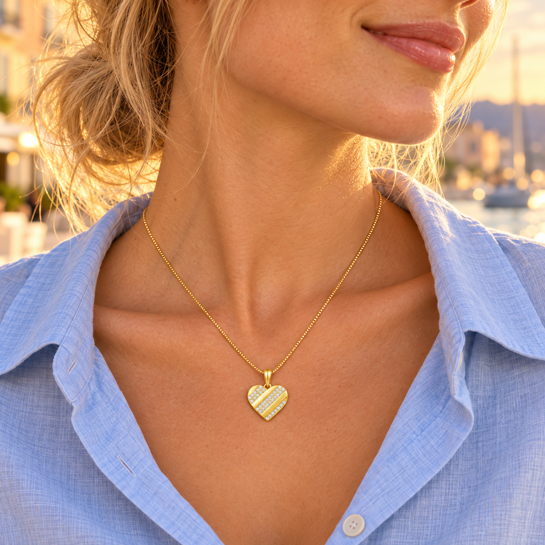 Halskette Heart Gold PAVELS