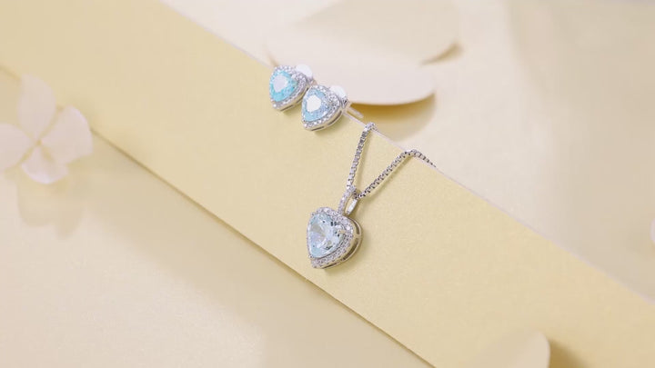 PAVELS Skyblue Heart – Schmuckset