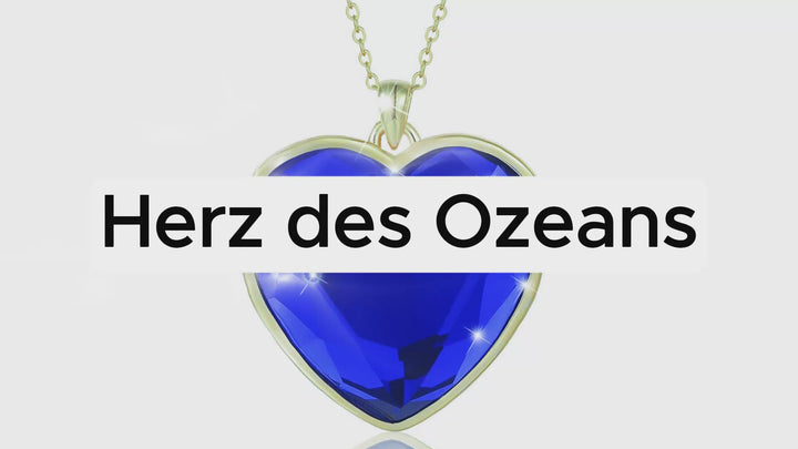 PAVELS Herz des Ozeans Gold – Halskette am Model